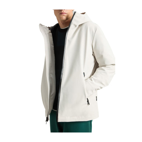 Woolrich Piumino corto Piumino Uomo Pacific in Softshell Stone - Francavilla Moda